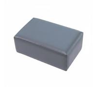 Fzaqwen Pilates Box Cuscino di Supporto Pilates Blocchetto Supporto Esercizi Core Imbottito in Legno E Pelle Pu con Bordi Arrotondati per Posizionamento, Grigio Scuro