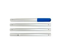 Fzaqwen Pool Pole Estensibile in Alluminio Telescopico Manico Corrugato Ergonomico Connettore Universale 1-1/4" Struttura Resistente Adatto a Pulizia Piscina, 4 Sezioni 140cm