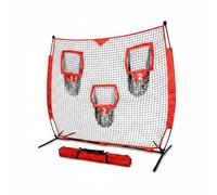Fzaqwen Rete da Allenamento Sportivo Rete per Pitching Rete da Addestramento con Target a 3 Zone per Esercizi Strutturati Materiale Oxford Poliestere E Ferro