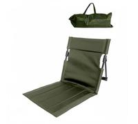 Fzaqwen Sedia Pieghevole da Esterno Supporto Triangolare in Alluminio Cuscino in Spugna Integrato Tessuto Esterno Oxford Adatta per Picnic Campeggio Trekking Spettatori di Eventi, Verde