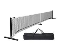 Fzaqwen Segnalatori di Confine Campo Rete da Pickleball Portatile Set con Marcatori per Definire Perimetro Area di Gioco Struttura Robusta Parti Ad Incastro, Nero