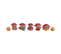 Fzaqwen Set di 7 Mini Statuette della Ricchezza, in Resina, Ideali Come Regalo.