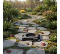 Fzaqwen Stampo per Piastrelle da Paesaggio Stampo per Pietra da Cammino Forma Matrice per Piastrella Decorativa Modello per Pavimentazione Giardino PP Rigido