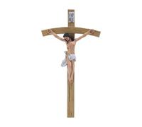 Fzaqwen Statuetta Religiosa in Preghiera, Croce Cattolica Da Tavolo per La Camera Da Letto