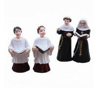 Fzaqwen Statuetta Resin con Mani in Preghiera Figura Devozionale con Dettagli Scolpiti Strumento Verbale Miniatura per Gioco