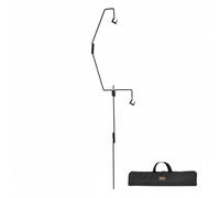 Fzaqwen Supporto Lampada da Campeggio Gancio Multiuso Illuminazione Hanger Pieghevole in Borsa Trasporto Ordinato Aumenta La Luce E Libera il Suolo Adatto per Campeggio Festival Parchi