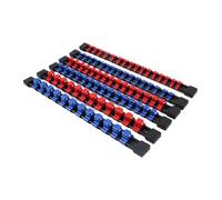 Fzaqwen Supporto per Organizer per Prese Supporto per Rack per Manicotto Supporto per Riporre, 1/2 Pollice 1/4 Pollice 3/8 Pollice Porta Prese Portat, Rosso E Blu