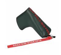 Fzaqwen Testa Putter Mallet Blade Custodia Protettiva in Pelle PU Resistente All’acqua Interno Imbottito Antiurto Apertura a Ventosa Stabilità 3D Adatto Allenamento, Verde Scuro