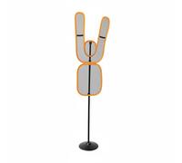 Fzaqwen Training Dummy da Basket per Allenamento con Altezza 2.0m-2.8m Braccia Regolabili Base Stabile Struttura Robusta per Migliorare E Passaggio Adatto a Campi, Arancione, A Forma Di Persona