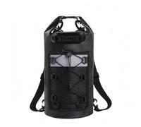 Fzaqwen Zaino Impermeabile Outdoor Borsa Stagna a Secchiello con Cordino Elastico E Anelli di Aggancio Materiale PVC Adatto per, Nero, Nero, 30L Doppio Spallaccio