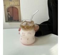 FZBANG Bicchieri da 550 ml per Bubble Tea Trasparenti con cannucce, Boccali da Birra, brocca per Succo di Latte alla Fragola, Tazza da caffè, Bicchieri per Feste
