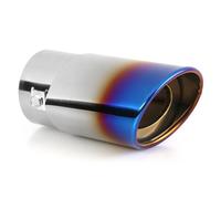FZCSIMR Terminale di Scarico Universale per Auto in Acciaio Inox con Terminale Rotondo Gola della Coda Posteriore(E)