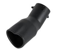 FZCSIMR Terminali di Scarico A Forma di Cuore da 2.5 Pollici in Acciaio Inox per Auto Gola della Coda Posteriore(Nero Opaco)
