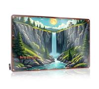 FZFN Cartello con whisky per casa, bar, cascata, maestà: natura grandeur in piena fioritura, targa in latta divertente cartello stradale per porta della grotta (30 x 40 cm)