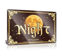 FZFN Divertente cartello in metallo decorativo con racconti mistici al chiaro di luna: The Legends of Montest, targa in metallo per la decorazione della casa, divertente cartello decorativo da parete