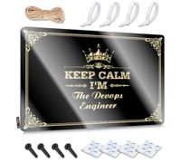 FZFN Keep Calm I'm The Devops Engineer Patriotic Rubber - Poster decorativo da parete da appendere (20 x 30 cm)
