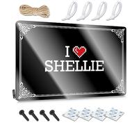 FZFN Stuff For Teens, Art Funny Accessories Wall Decor, Americana Rustic Metal Tin Sign For Man Cave | Seminterrato bar regalo per le vacanze personalizzato I Love Shelli(20 x 30 cm)