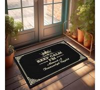 FZFN Tappeto grande cucina Keep Calm I'm Almost A Transcript Typist | Hello Door Outdoor super assorbente tappetino da bagno (65 x 90 cm)