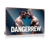 FZFN Targa in latta con scritta in lingua inglese "Funny Signs For Office Dangerous Rivalry: The Ultimate Face-Off" (lingua italiana non garantita)