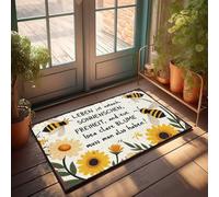 FZFN Welcome Mat Classroom Life Is Not Just About Bees, but also Sunflowers, Freedom and Cl, zerbino Home Door Mat Shoes (40 x 60 cm)