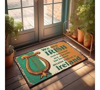 FZFN Zerbino con scritta in inglese "We Are Irish: A Cultural Pride Declaration", zerbino primaverile di benvenuto per esterni, decorazione per grotte (50 x 80 cm)