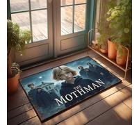 FZFN Zerbino interno per ingresso di casa The Mothman: una storia agghiacciante di mistero e horror, zerbino per ingresso di casa, decorazione portico primaverile (50 x 80 cm)