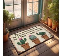 FZFN Zerbino invernale per esterni Jim'S Cactus Confession: un cartello umoristico sull'esperienza delle piante, zerbino decorativo per casa e bar per cucina (40 x 60 cm)