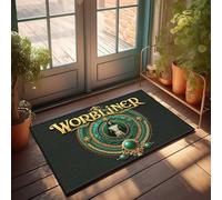 FZFN Zerbino invernale per esterni, motivo: l'enigmatico guardiano degli antichi segreti, zerbino decorativo per casa, bar, cucina, 65 x 90 cm
