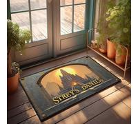 FZFN Zerbino per esterni per ingresso esterno Golden Gateway: Streys Danils svelato zerbino primaverile portico decorazione casa lago (40 x 60 cm)