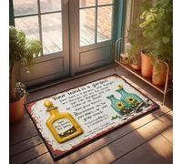 FZFN Zerbino primaverile per ingresso esterno Your Mind Is A Garden: coltivare pensieri e semi per la crescita, zerbino decorativo per portico, decorazione per camera da letto dei ragazzi (40 x 60 cm)