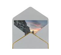 FZGGWYHL Alba sulla spiaggia di Reynisfjara biglietto di auguri stampato con busta Biglietto di auguri decorativo
