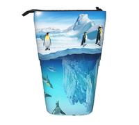 FZGGWYHL Astuccio telescopico espandibile con stampa Penguins On The Iceberg