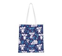 FZGGWYHL Bella Koala stampato Spalla Shopping Bag Tote Bag