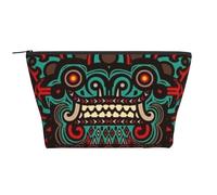 FZGGWYHL Borsa da viaggio con stampa totem del dragone del giorno dei morti e teschi, borsa da viaggio per cosmetici, Nero , Taglia unica, Organizer per borse