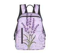 FZGGWYHL Borsa da viaggio zaino leggera con stampa con stampa lavanda Zaino casual