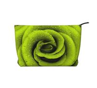FZGGWYHL Borsa per il trucco quotidiana in velluto a coste stampata rosa verde, nero, taglia unica, organizer per borsa, Nero, One size, Organizer per borse