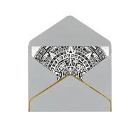 FZGGWYHL Calendario Maya Fine del Mondo stampato biglietto di auguri con busta Biglietto di auguri decorativo