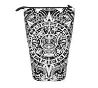 FZGGWYHL Calendario Maya Fine del Mondo Stampato Matita Telescopica Portatile Cancelleria Pouch Sacchetto di Immagazzinaggio