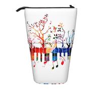FZGGWYHL Colorato Tastiera Pianoforte Nota Musicale Matita Stampata Telescopica Portatile Cancell