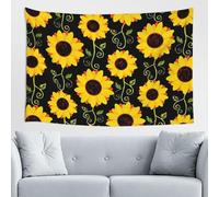 FZGGWYHL Elegante arazzo floreale con girasole, 152,4 x 101,6 cm, da appendere alla parete