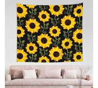 FZGGWYHL Elegante arazzo floreale con girasole, 152,4 x 129,5 cm, da appendere alla parete