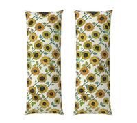 FZGGWYHL Federa decorativa per cuscino con stampa di girasoli romantici, 50,8 x 152,4 cm