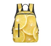 FZGGWYHL Giallo Limone stampato Zaino leggero Borsa da viaggio Zaino casual