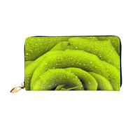 FZGGWYHL Pochette da viaggio in pelle stampata con rosa verde