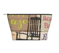 FZGGWYHL Portico Regole Stampato Daily Storage Bag Travel Toiletry Bag Cosmetic Bag, Nero , Taglia unica, Organizer per borse