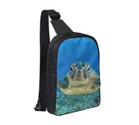 FZGGWYHL Sea Turtles - Borsa a tracolla con doppia tasca in diagonale