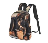 FZGGWYHL simpatico cucciolo di pastore tedesco stampato zaino leggero borsa da viaggio Zaino casual