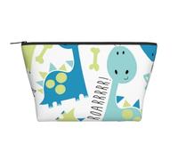 FZGGWYHL Simpatico dinosauro stampato quotidiano borsa da viaggio borsa da toilette borsa cosmetica, Nero , Taglia unica, Organizer per borse