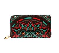 FZGGWYHL Sugar and Skulls Day of The Dead Dragon Totem Portafoglio in pelle stampata portatile organizer da viaggio neutro pochette