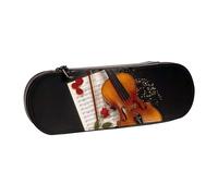 FZGGWYHL Violino spartiti musicali stampato matita caso di cancelleria portatile sacchetto di immagazzinaggio